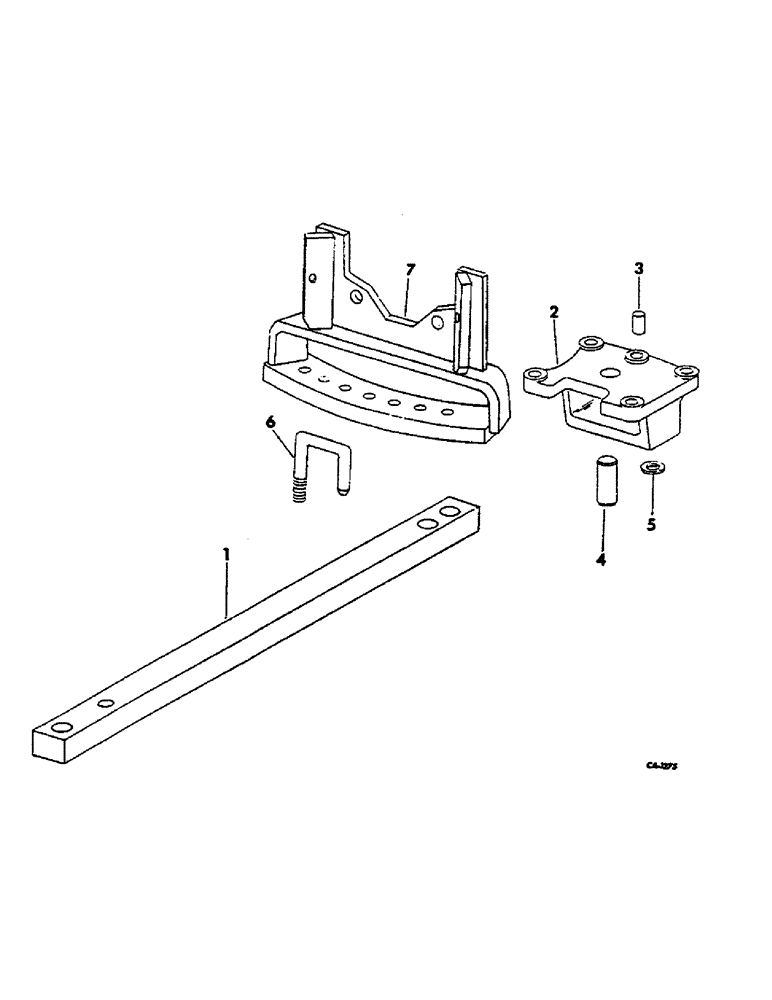 Схема запчастей Case IH 674 - (09-04) - FRAME, SWINGING DRAWBAR (12) - FRAME
