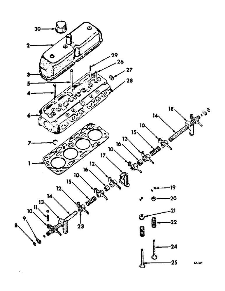 Схема запчастей Case IH BC-144 - (H-12) - CYLINDER HEAD 