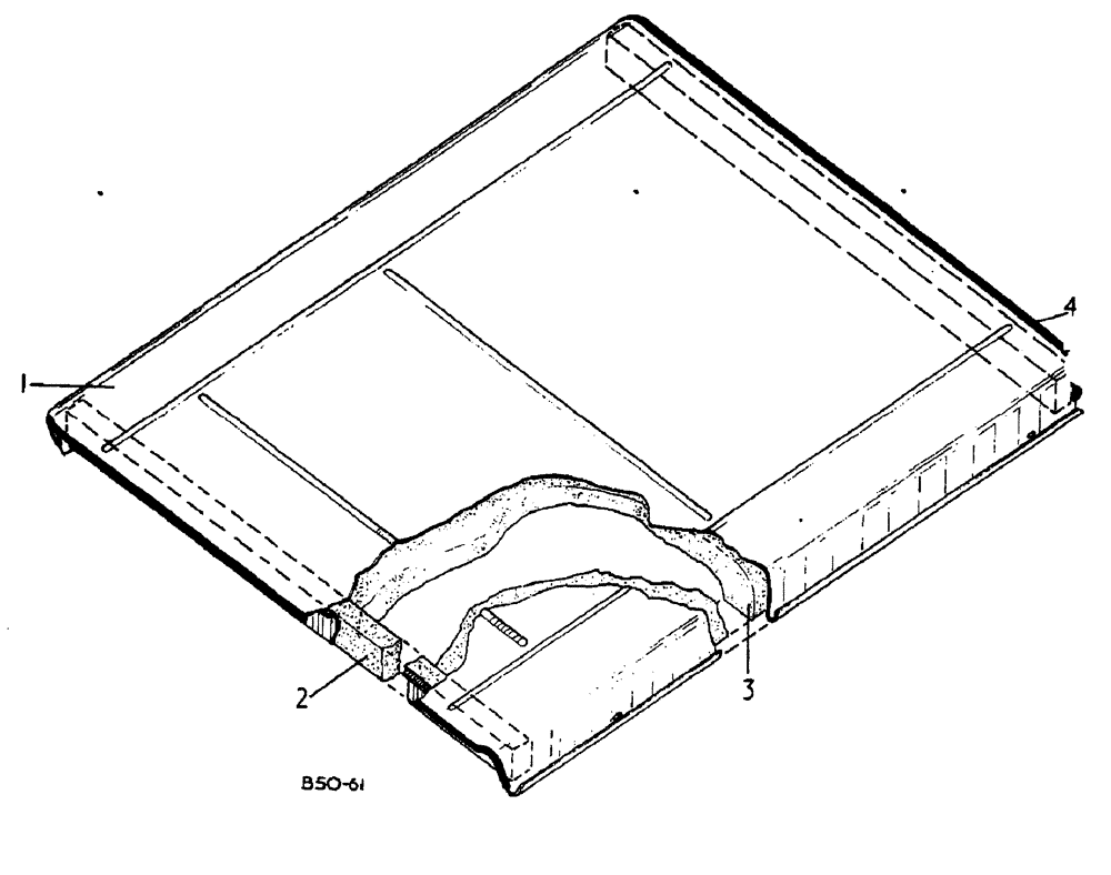 Схема запчастей Case IH 884 - (13-044) - CAB ROOF (05) - SUPERSTRUCTURE