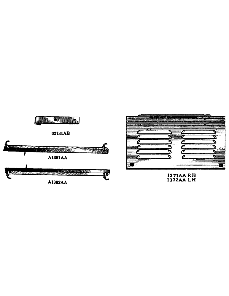 Схема запчастей Case IH LE - (68) - ENGINE HOOD SIDES 