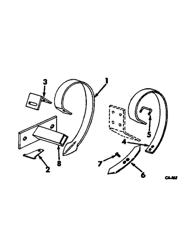 Схема запчастей Case IH 380 - (AA-8) - TOOTH EXTENSION ATTACHMENT 