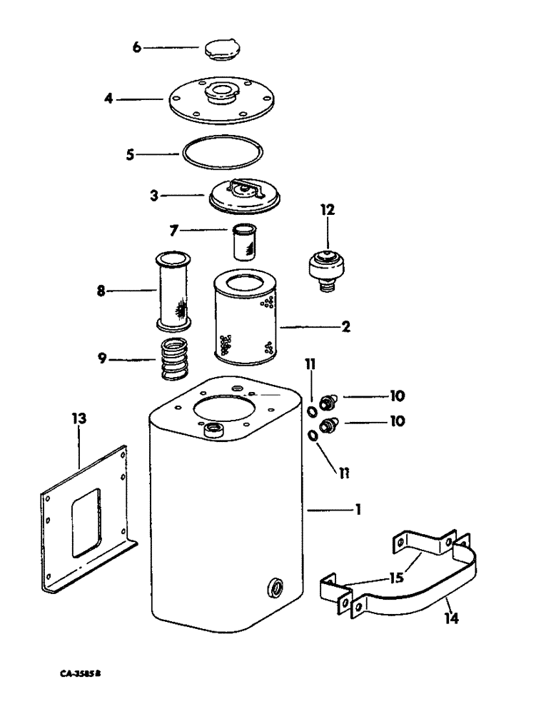Схема запчастей Case IH 715 - (10-36) - HYDRAULICS, HYDRAULIC RESERVOIR, HYDROSTATIC DRIVE (07) - HYDRAULICS