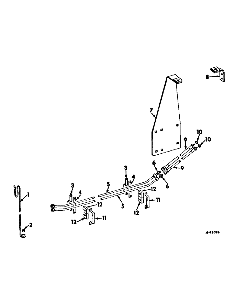 Схема запчастей Case IH 10 - (A-09) - HYDRAULIC STEERING, NOT USED WITH 57 BALER / PRODUCT GRAPHICS 