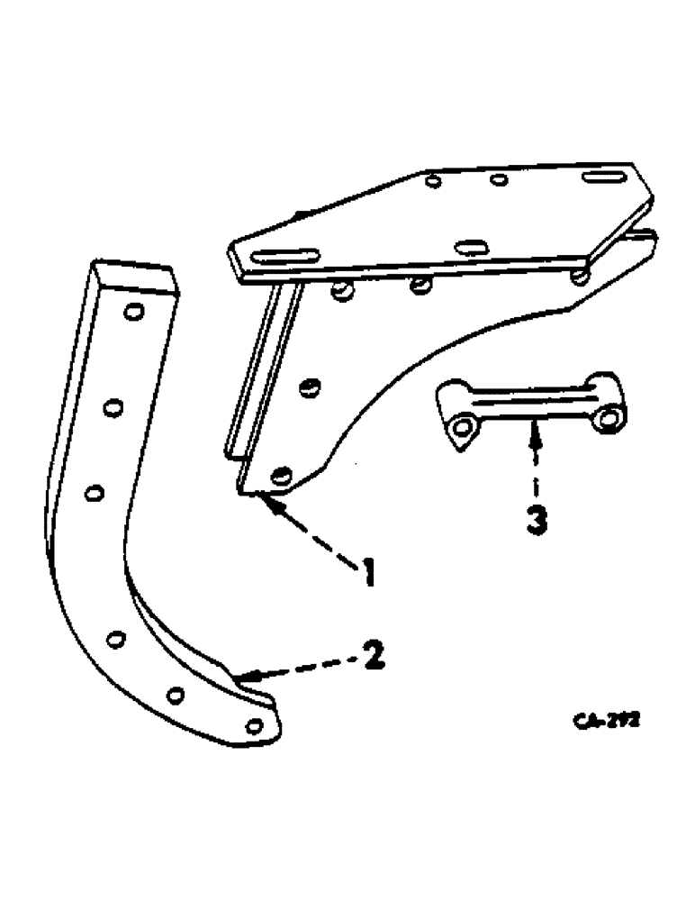 Схема запчастей Case IH 642 - (AE-03) - RIGID BEAM, ONE PER FURROW 