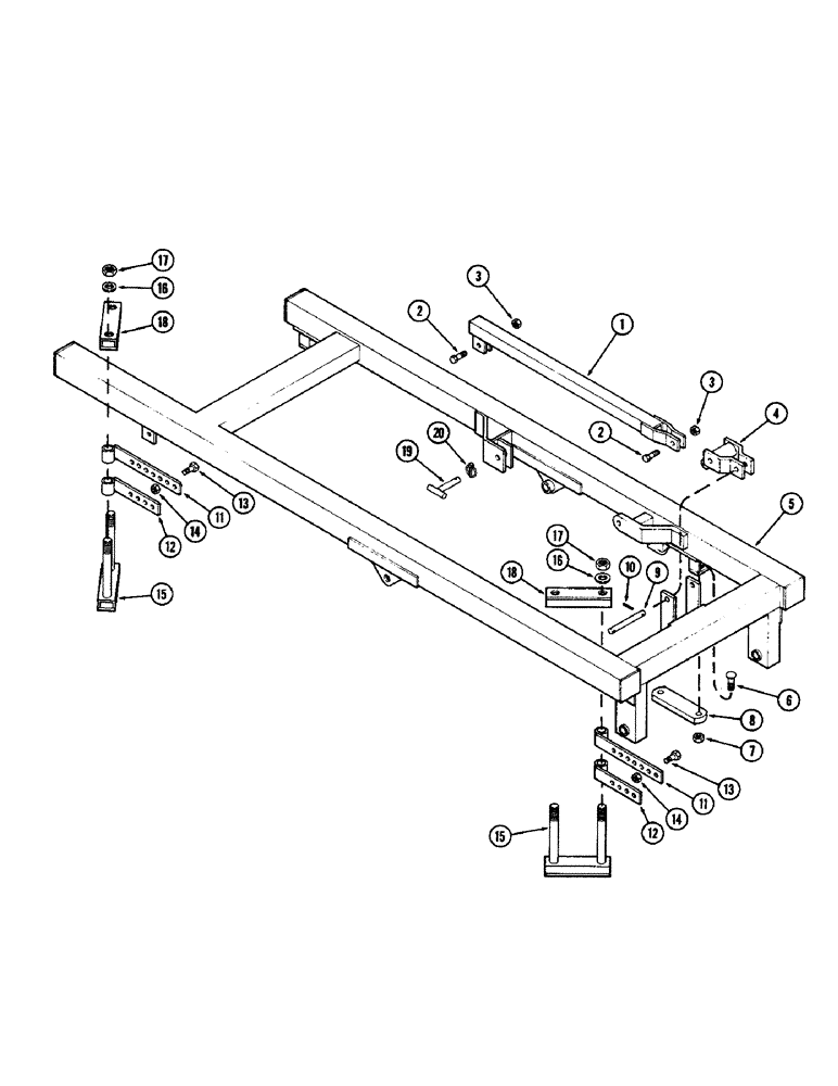 Схема запчастей Case IH G-SERIES - (06) - MAIN FRAME, 48 INCH (1219.2 MM) 