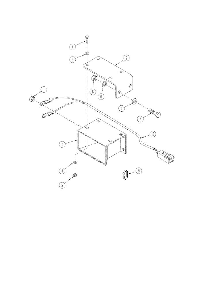 Схема запчастей Case IH STX325 - (04-12) - ALARM BACK-UP (04) - ELECTRICAL SYSTEMS