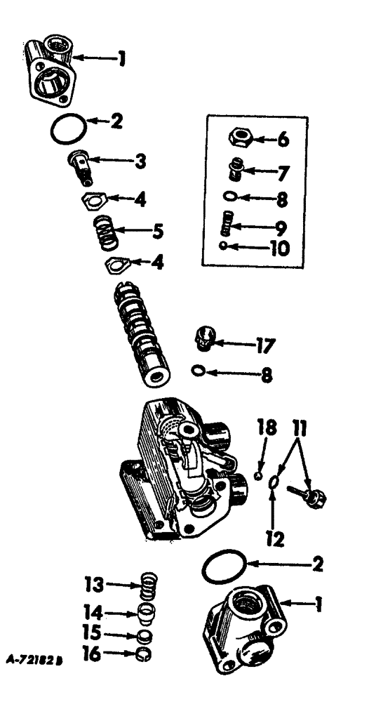 Схема запчастей Case IH 444 - (J-10) - STEERING MECHANISM, POWER STEERING PILOT VALVE Steering Mechanism