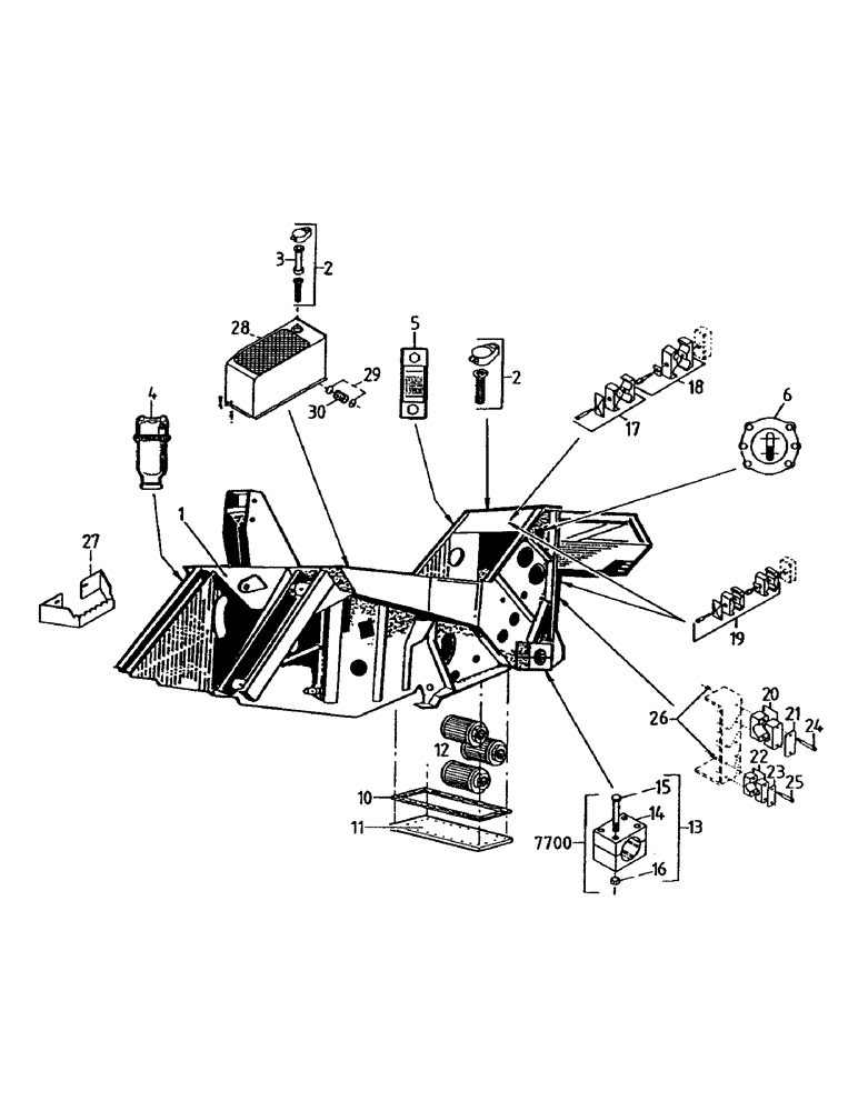 Схема запчастей Case IH 7700 - (A01-01) - MAINFRAME, CHASSIS (Mar 28 2005 9:22PM) Mainframe & Functioning Components