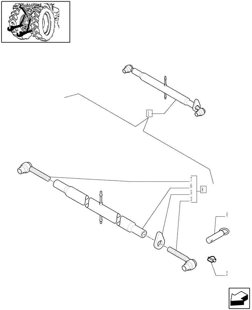 Схема запчастей Case IH JX60 - (1.89.6/ C) - IMPLEMENT CARRIER - BREAKDOWN (09) - IMPLEMENT LIFT