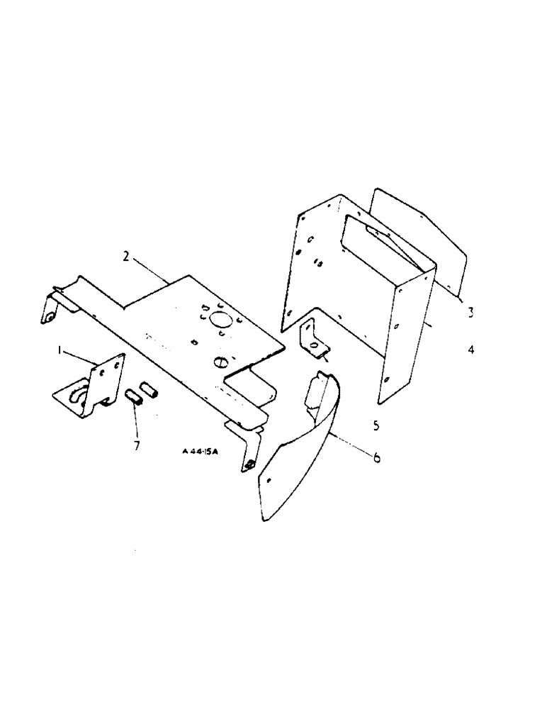 Схема запчастей Case IH 364 - (4-04) - CHASSIS, HOOD AND INSTRUMENT PANEL SUPPORTS (12) - CHASSIS