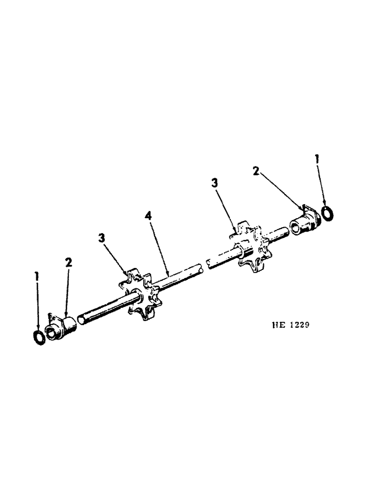 Схема запчастей Case IH 155 - (J-13) - REAR APRON SHAFT 