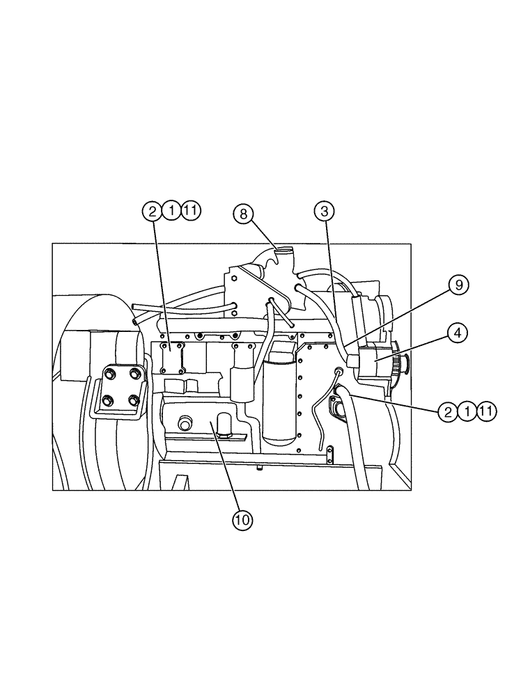 Схема запчастей Case IH FLX3330B - (02-003[01]) - ENGINE GROUP (FLX3300B CASE ENGINE) (01) - ENGINE