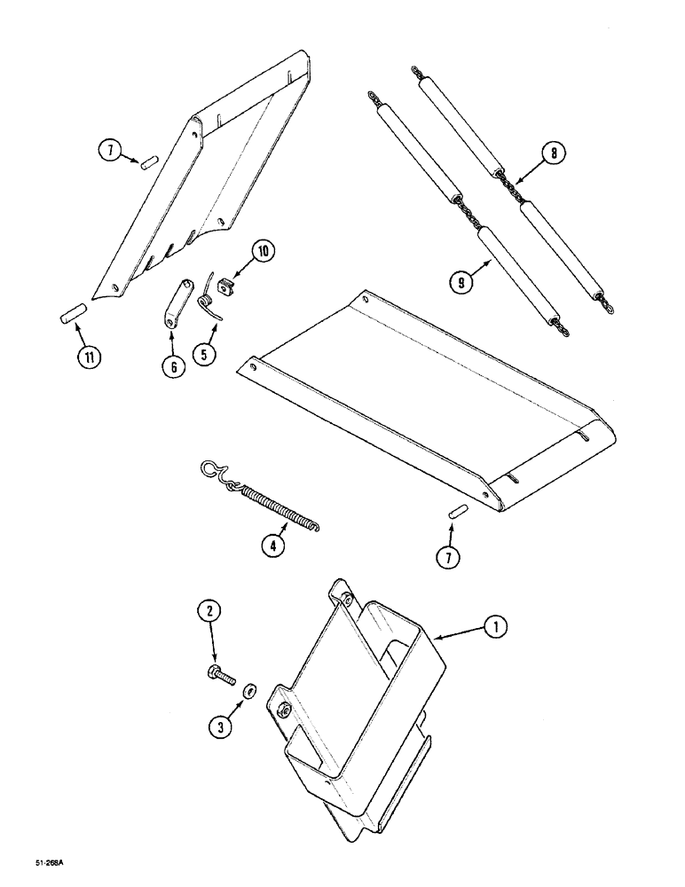 Схема запчастей Case IH 5150 - (9H-06) - WHEEL CHOCK (09) - CHASSIS/ATTACHMENTS