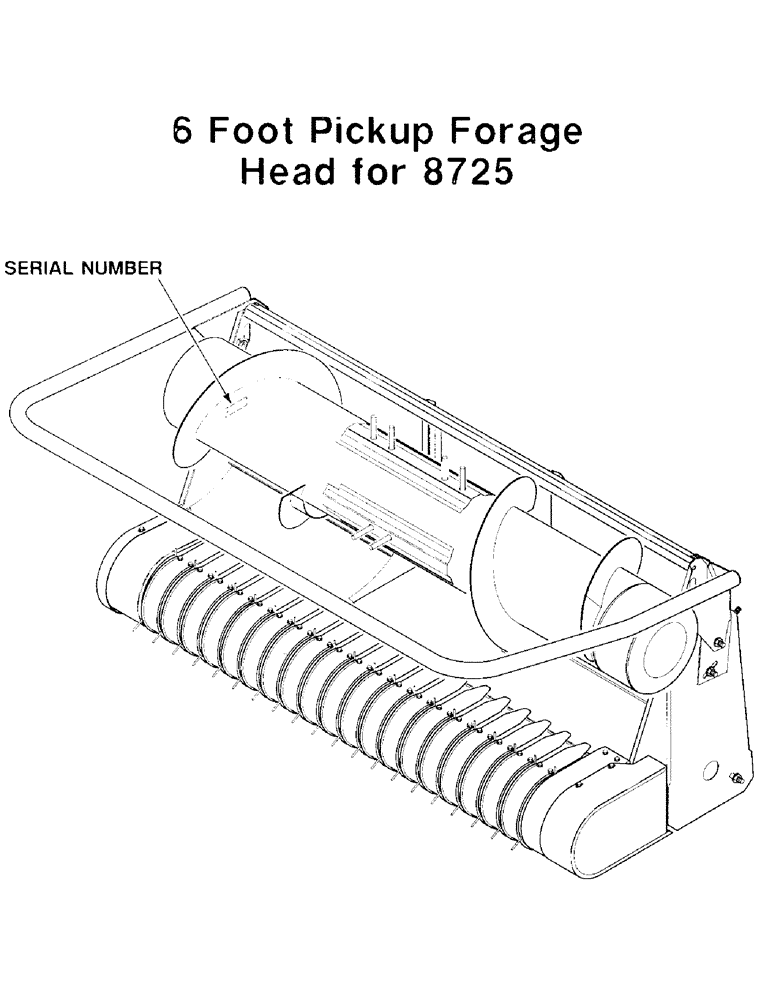 Схема запчастей Case IH 8725 - (1-2) - SERIAL NUMBER LOCATION 