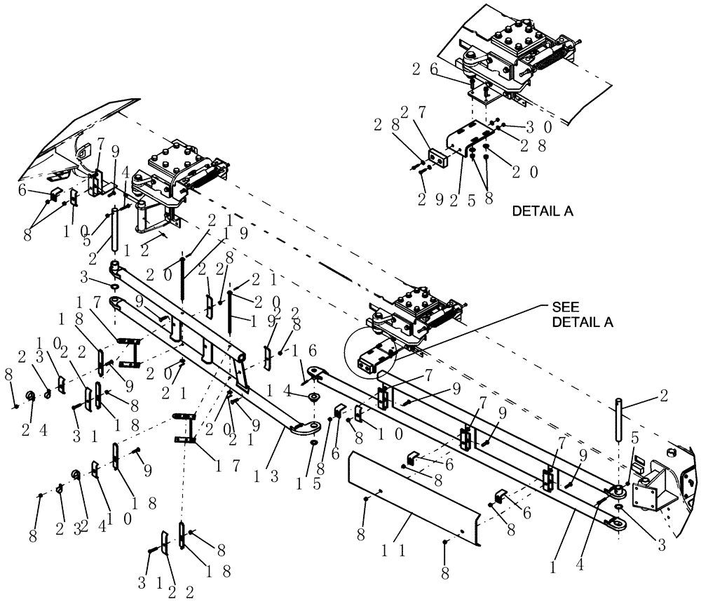 Схема запчастей Case IH 1200PT - (F.10.G[19]) - TAKE-UP CARRIER 12 ROW & 12/23 ROW (ASN CBJ022252) F - Frame Positioning