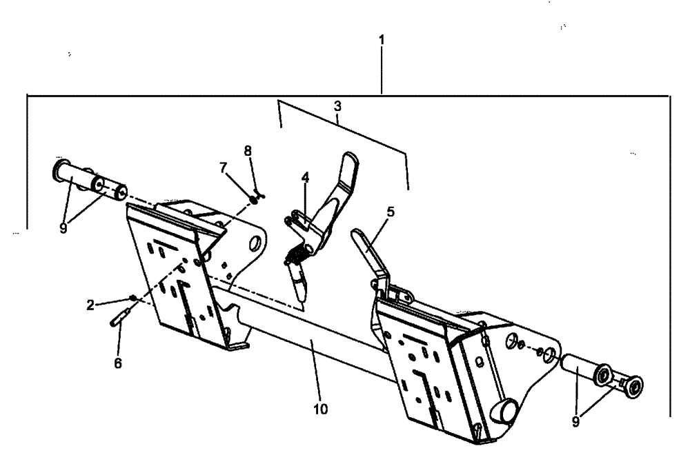 Схема запчастей Case IH L730 - (82.300.AD[05]) - TOOL CARRIER, SKID STEER (82) - FRONT LOADER & BUCKET