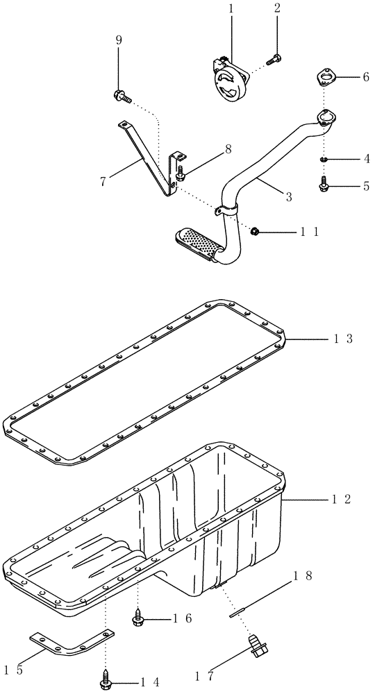 Схема запчастей Case IH MX210 - (02-25) - OIL PUMP AND OIL PAN (02) - ENGINE