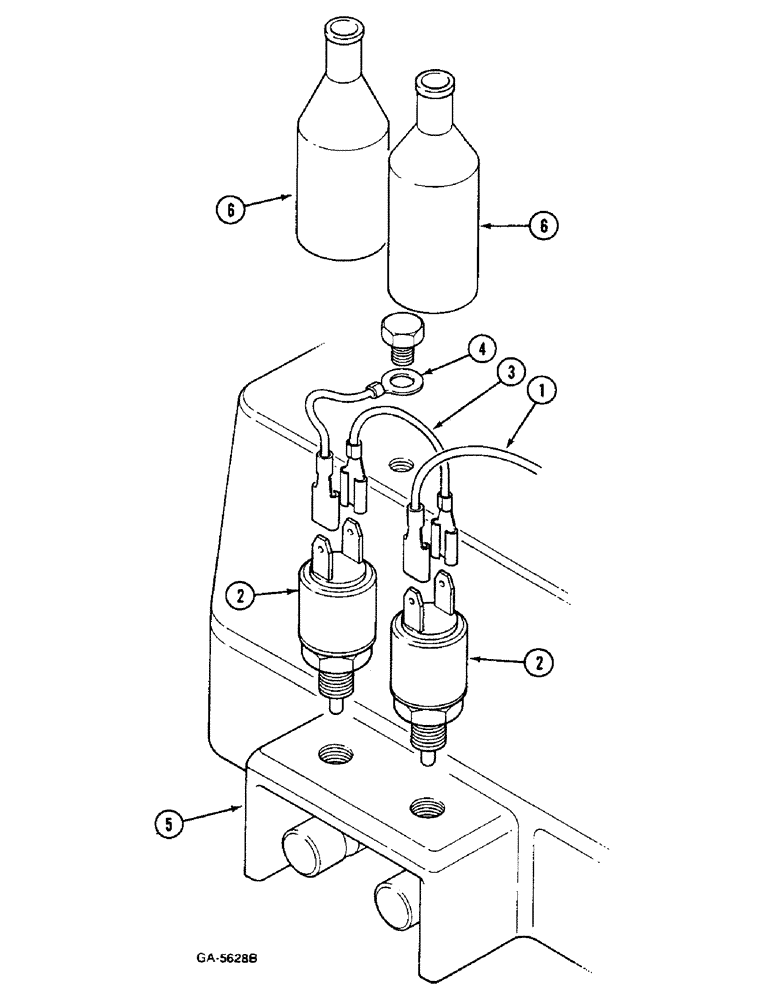 Схема запчастей Case IH 433 - (4-164) - SAFETY START SWITCH (04) - ELECTRICAL SYSTEMS