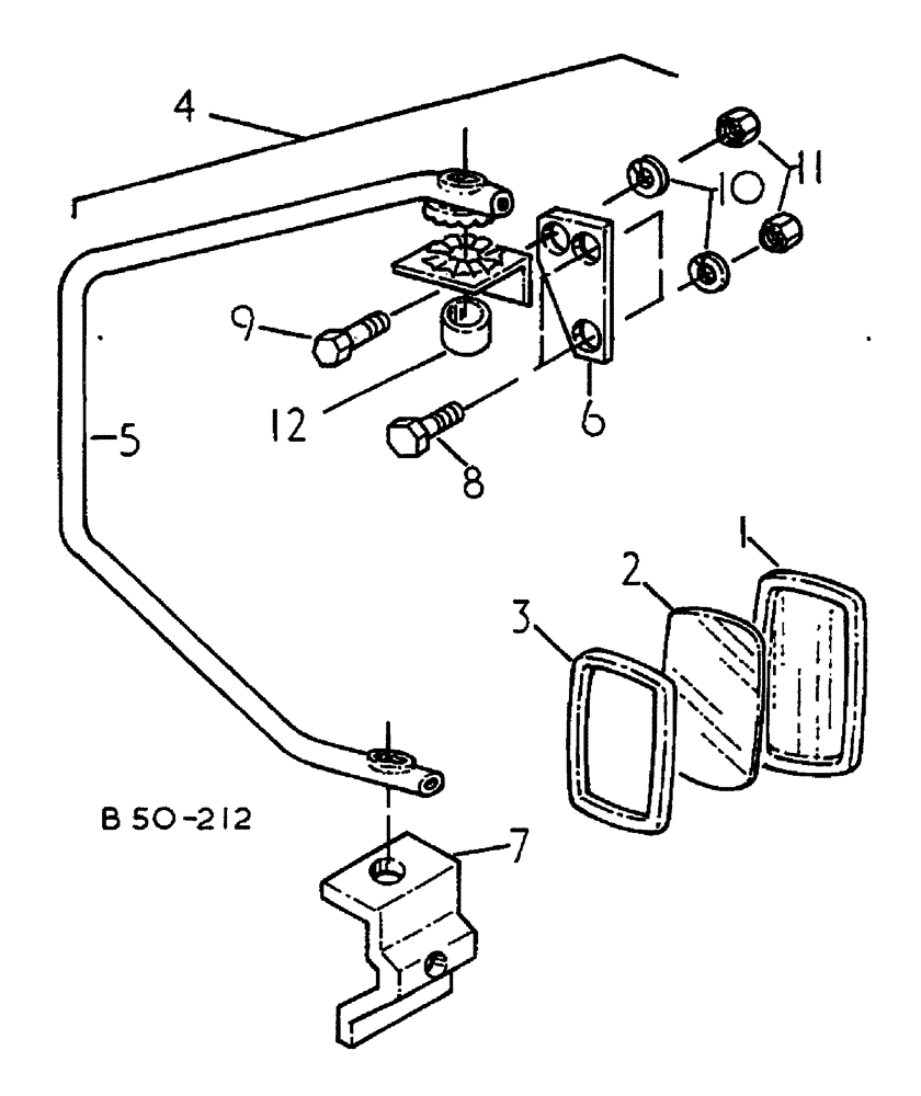 Схема запчастей Case IH 884 - (13-074) - SIDE MIRROR - SUPER DE-LUXE CAB (05) - SUPERSTRUCTURE