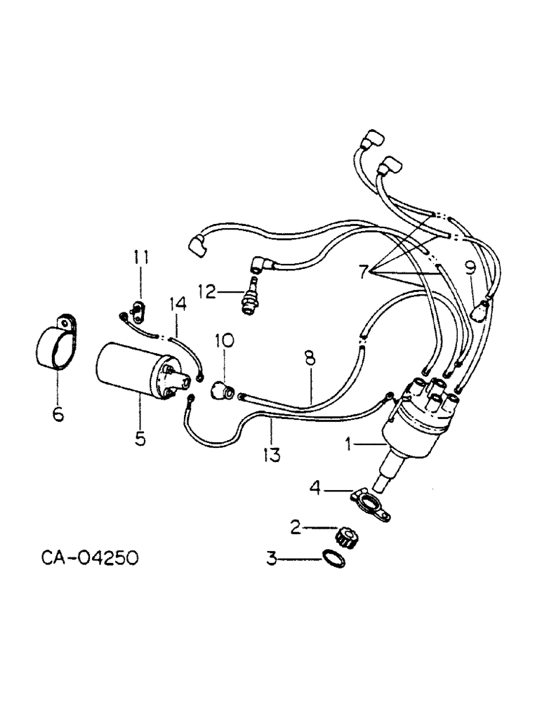 Схема запчастей Case IH DV4D - (L-14) - DISTRIBUTOR 