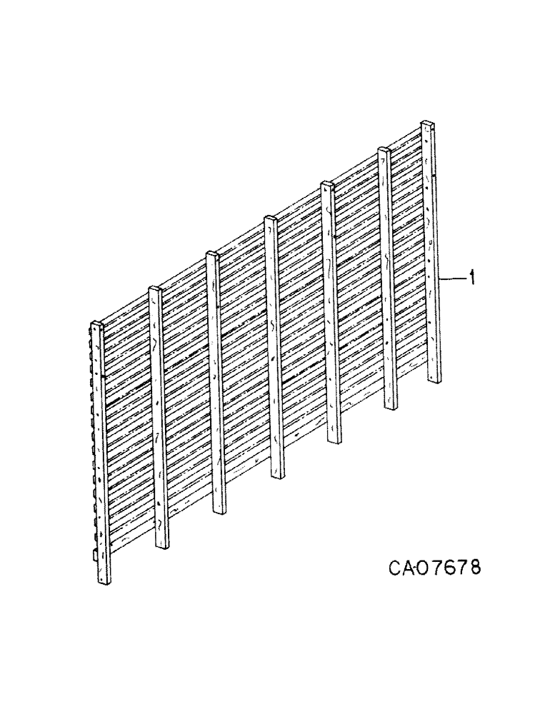 Схема запчастей Case IH 120 - (G-07) - METAL SIDES, WITH WOOD FRAME 