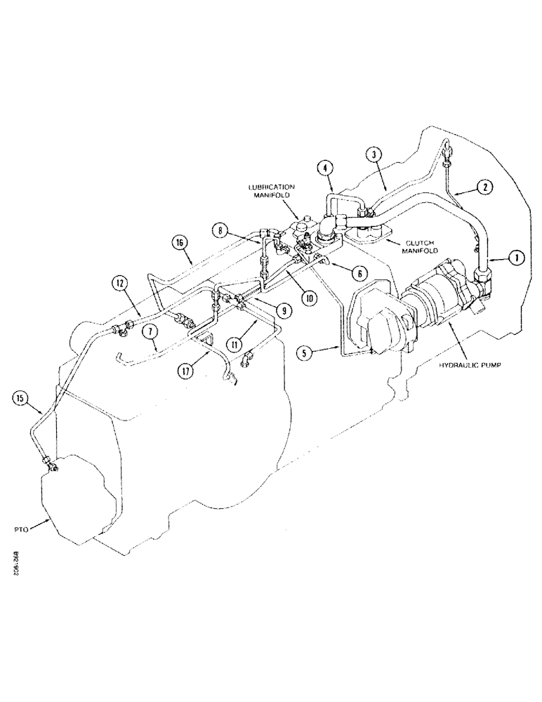 Схема запчастей Case IH 7140 - (1-020) - PICTORIAL INDEX, LUBRICATION HYDRAULICS, TRANSMISSION SERIAL NUMBER AJB0044915 THROUGH AJB0055132 (00) - PICTORIAL INDEX