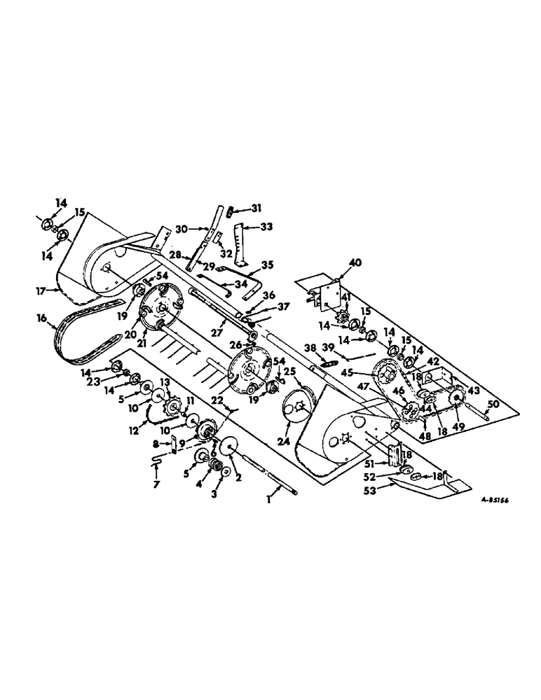 Схема запчастей Case IH 47 - (B-15) - PICKUP CYLINDER AND DRIVE 