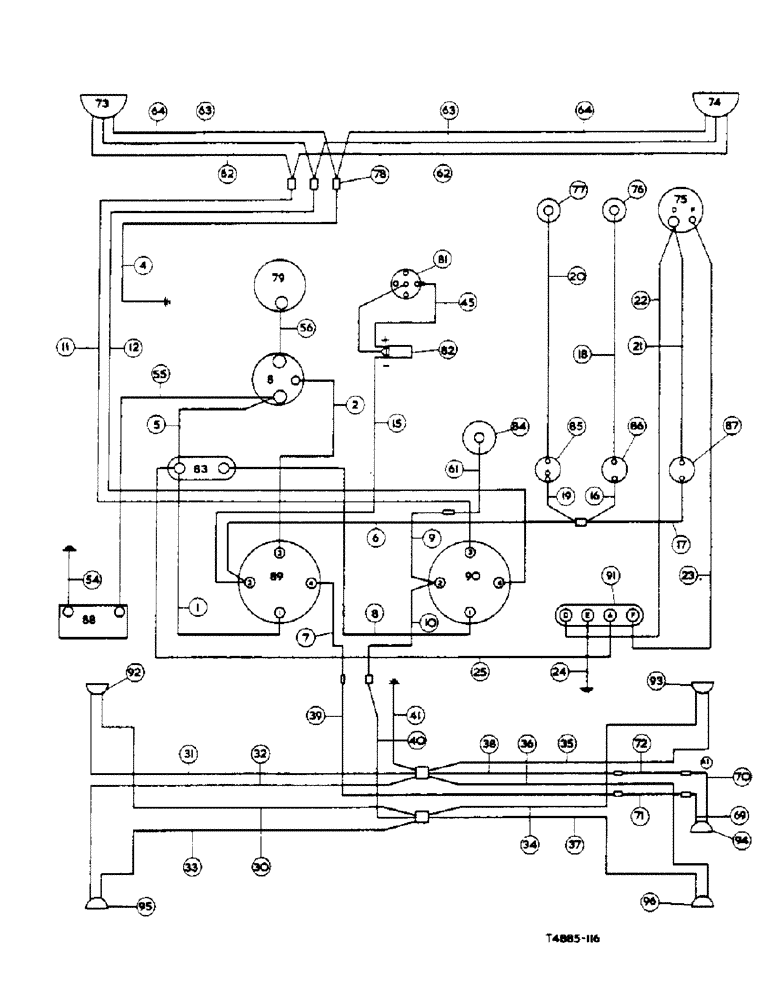 Схема запчастей Case IH 434 - (7-26) - ELECTRICAL SYSTEM, HI-CLEAR, PETROL - HIGH CLEARANCE (04) - ELECTRICAL SYSTEMS