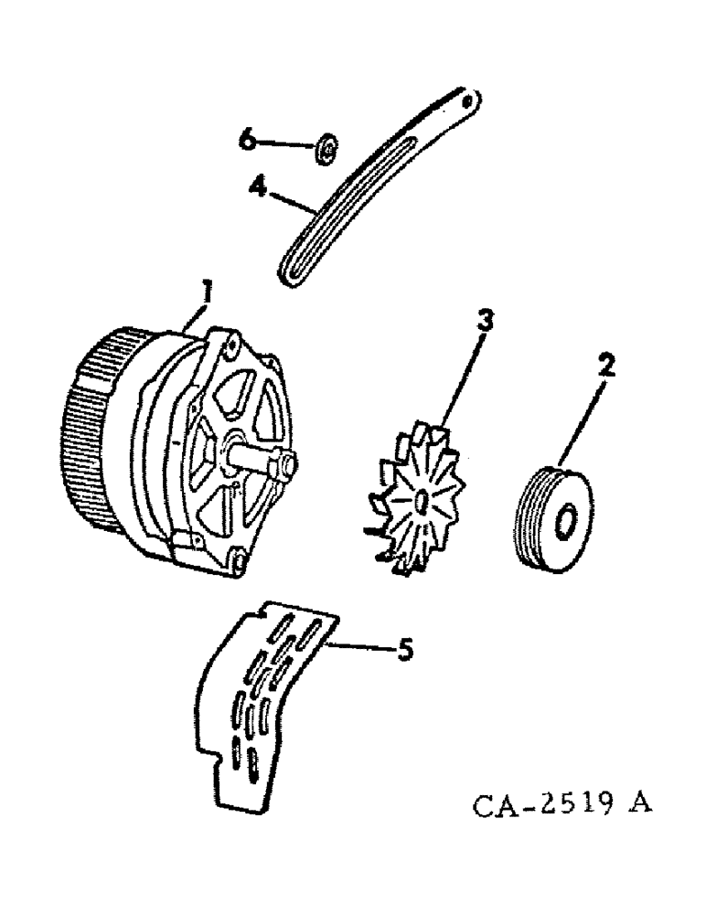 Схема запчастей Case IH 1586 - (08-02) - ELECTRICAL, ALTERNATOR-GENERATOR MOUNTING (06) - ELECTRICAL