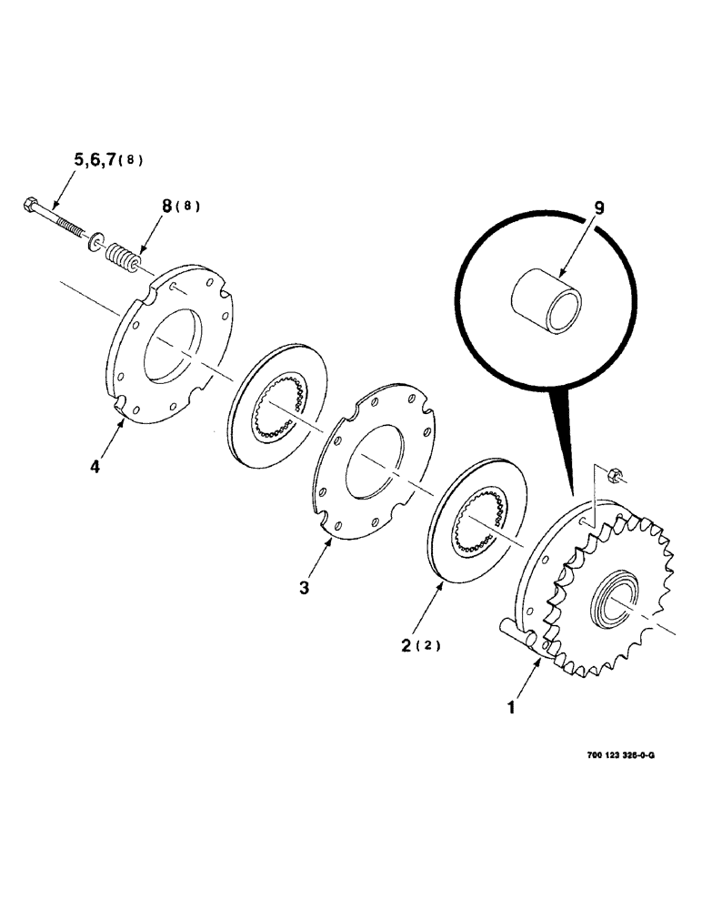 Схема запчастей Case IH 8575 - (2-30) - SLIP CLUTCH ASSEMBLY Driveline