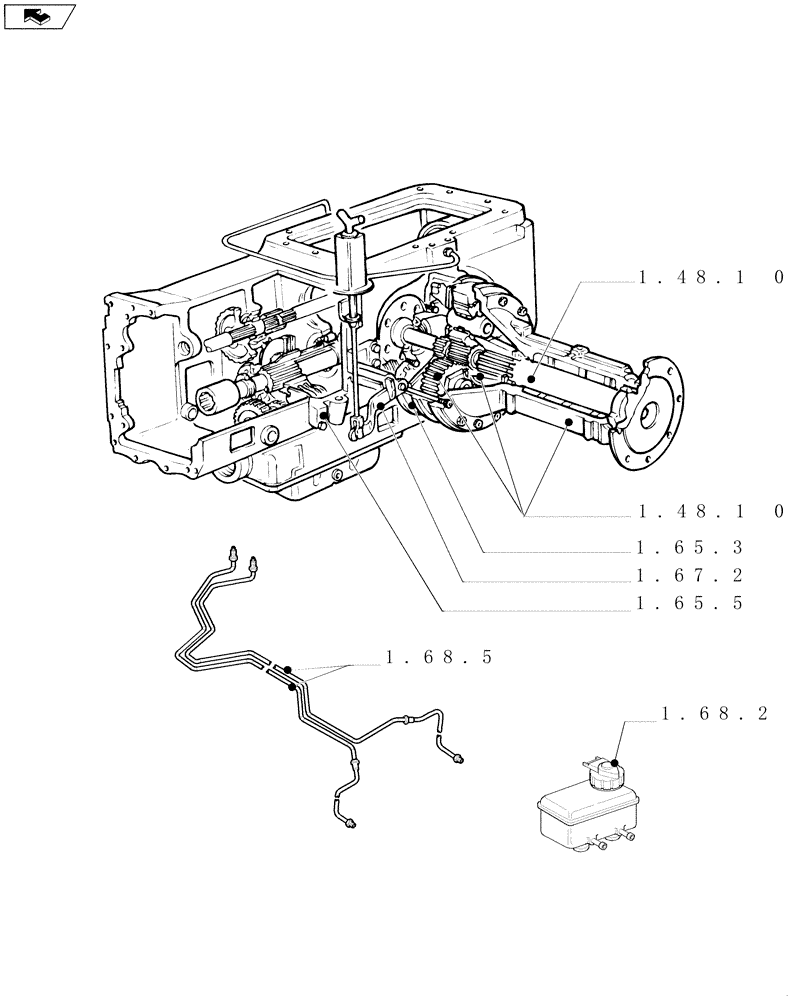 Схема запчастей Case IH FARMALL 95N - (SEC. 05) - REAR AXLE (00) - GENERAL