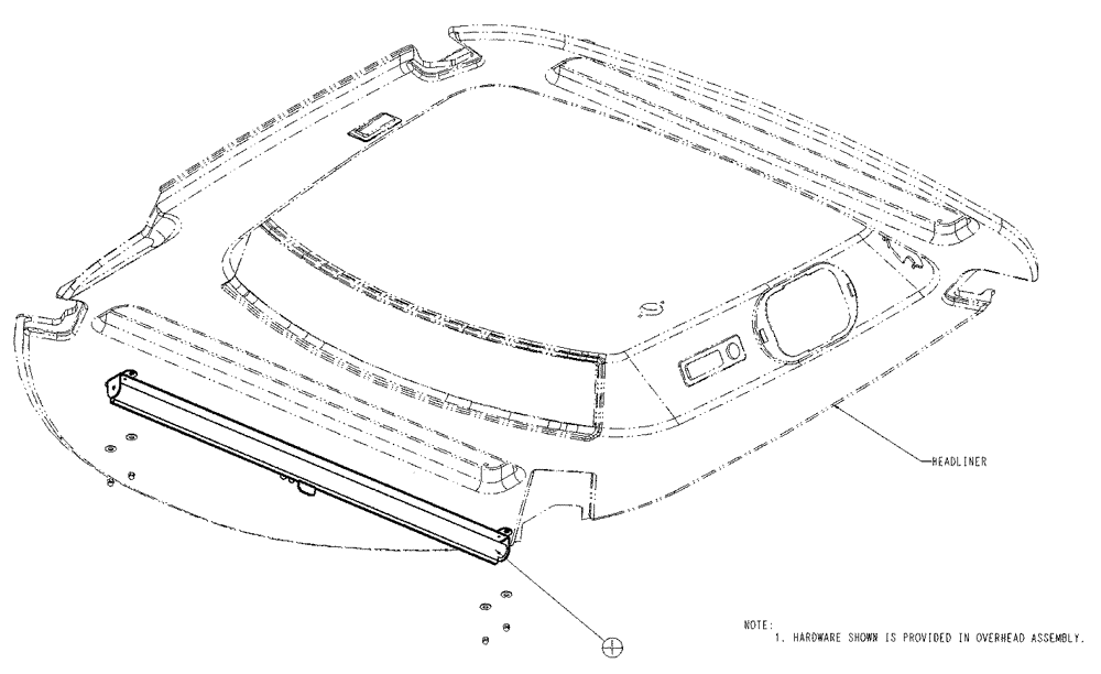 Схема запчастей Case IH TITAN 4020 - (01-035) - BLIND ASSEMBLY (10) - CAB