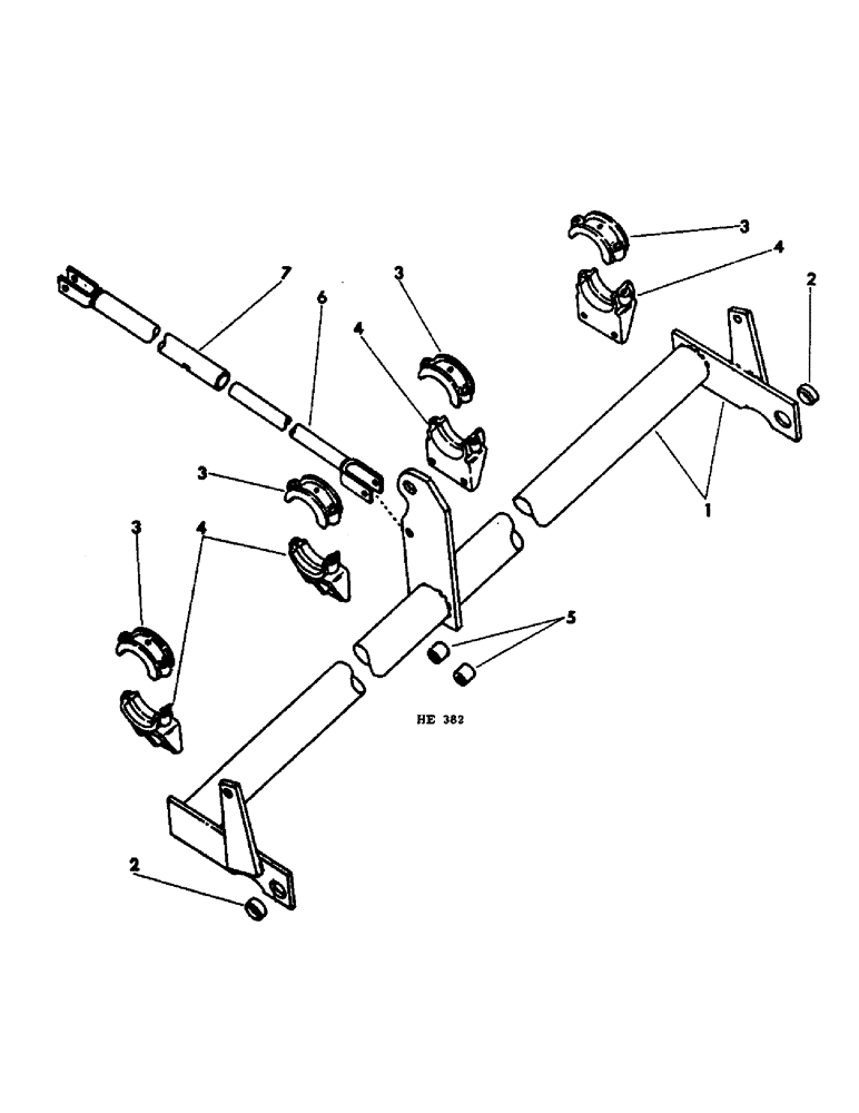 Схема запчастей Case IH 55 - (F-14) - ROCKSHAFT UNIT, 25 FOOT AND 31 FOOT MACHINES BUILT WITH IDENTIFICATION PLATES C1111 OR C1121 