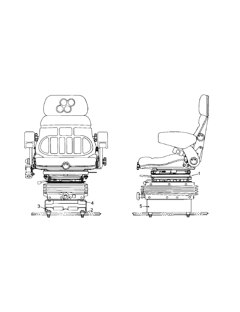 Схема запчастей Case IH KP-525 - (01-09) - SEAT & MOUNTING (10) - CAB