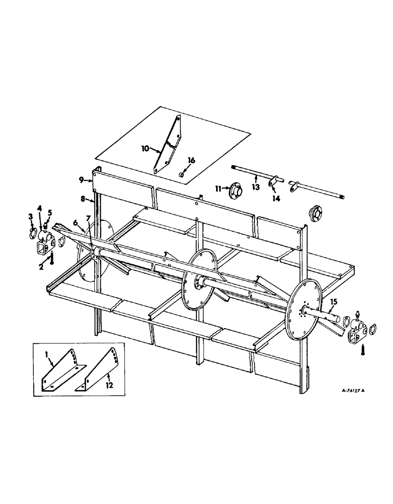 Схема запчастей Case IH 503 - (038) - REEL IH DESIGN, REEL END GUARDS, SPECIAL (58) - ATTACHMENTS/HEADERS
