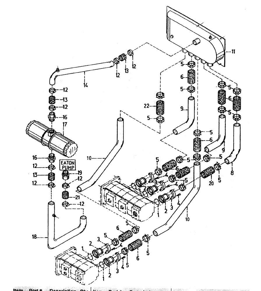 Схема запчастей Case IH 7700 - (B05-25) - HYDRAULIC SUCTION LINES (STANDARD TRANSMISSION), (L10 Hydraulic Components & Circuits