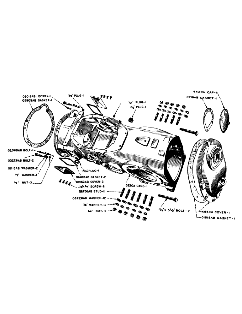 Схема запчастей Case IH SO-SERIES - (060) - TRANSMISSION CASE, S, SC, SO (06) - POWER TRAIN