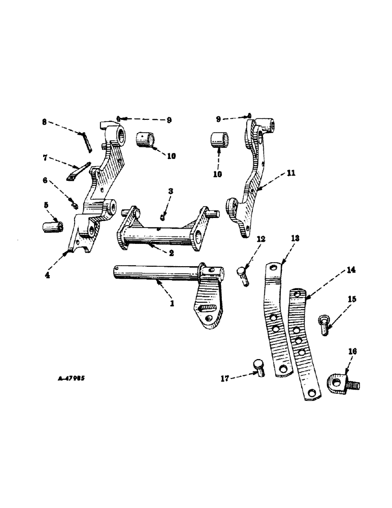 Схема запчастей Case IH 400-SERIES - (437) - ATTACHMENTS, FAST-HITCH WITH TRACTION CONTROL, SPECIAL, ROCKSHAFT Attachments
