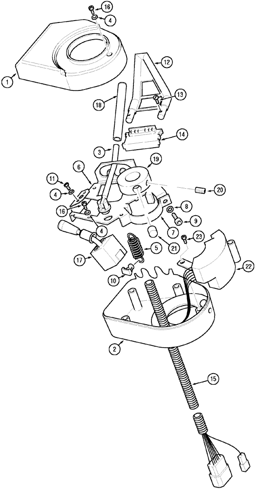 Схема запчастей Case IH MX90C - (06-17) - FORWARD / NEUTRAL / REVERSE CONTROLS (06) - POWER TRAIN