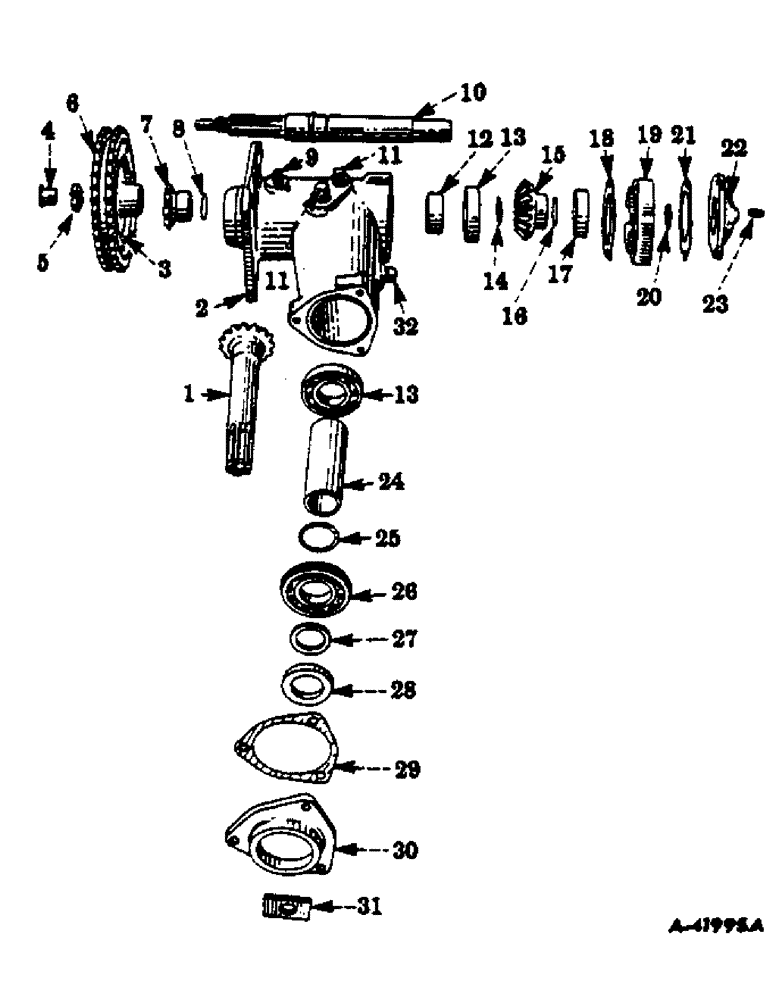 Схема запчастей Case IH 414 - (007) - LEFT PICKER DRUM DRIVE (60) - PRODUCT FEEDING