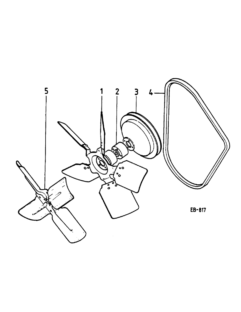 Схема запчастей Case IH 485 - (00B16) - FAN Cooling