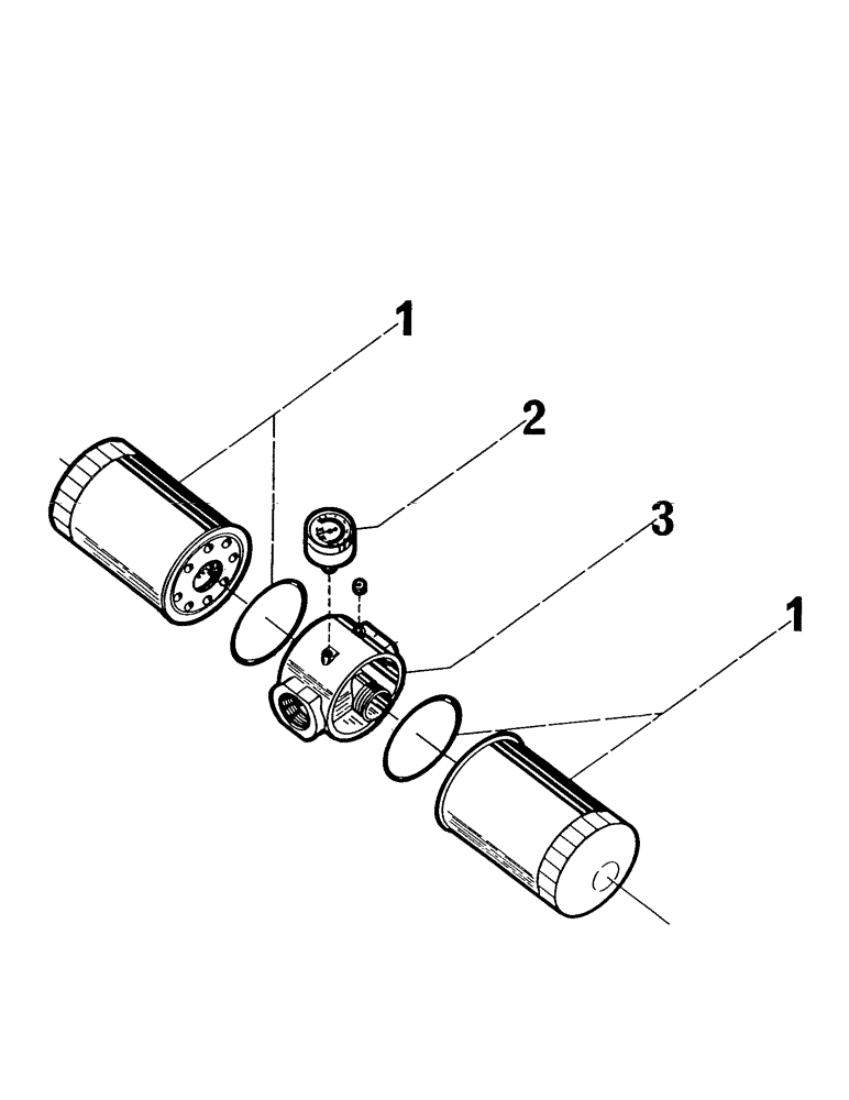 Схема запчастей Case IH 7000 - (B06-01) - HYDRAULICS, SUCTION & RETURN FILTERS Hydraulic Components & Circuits