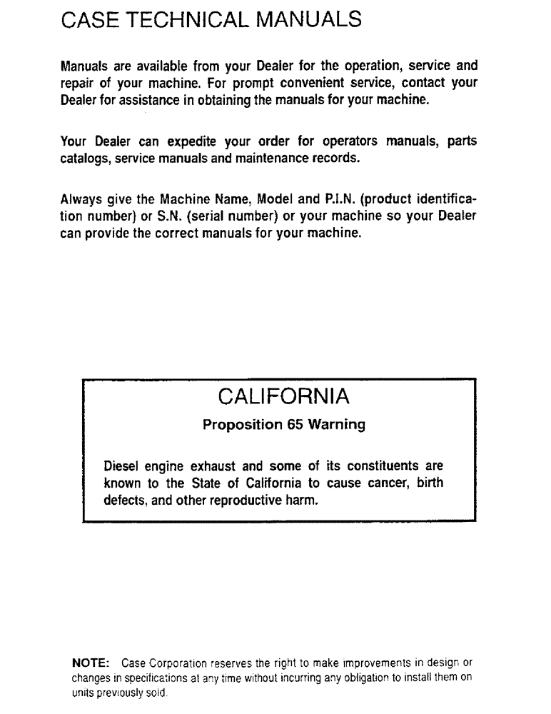 Схема запчастей Case IH 1100 - (F10) - CASE TECHNICAL MANUALS 