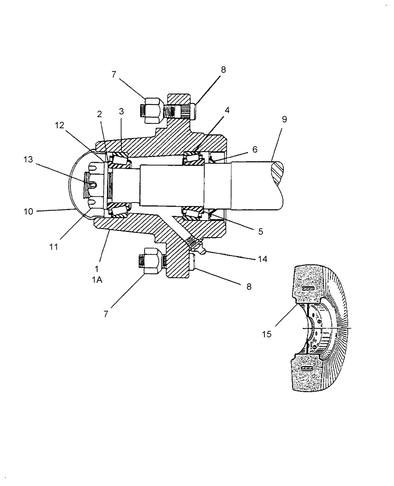 Схема запчастей Case IH 717721456 - (017) - WHEEL HUB ASSEMBLY (11) - WHEELS