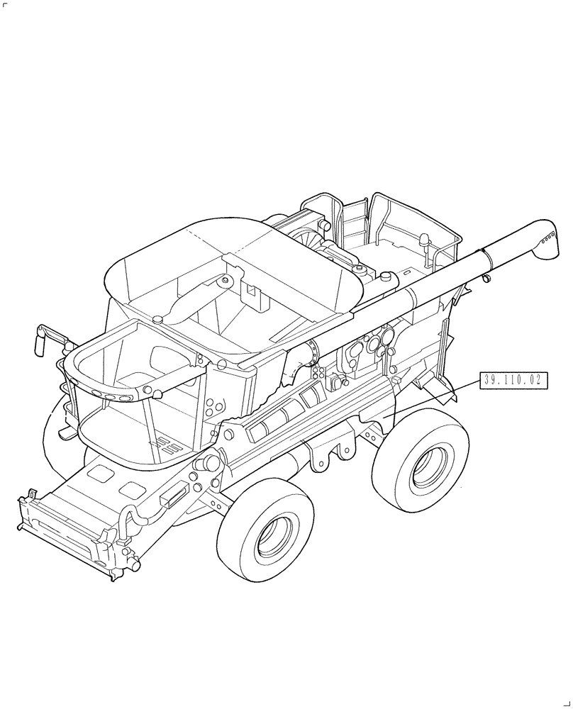 Схема запчастей Case IH 2588 - (39.000.00) - SECTION INDEX - FRAMES (39) - FRAMES AND BALLASTING