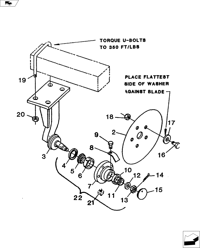 Схема запчастей Case IH TIGER-TWO - (44.100.01) - DISC HUB ASSY (44) - WHEELS
