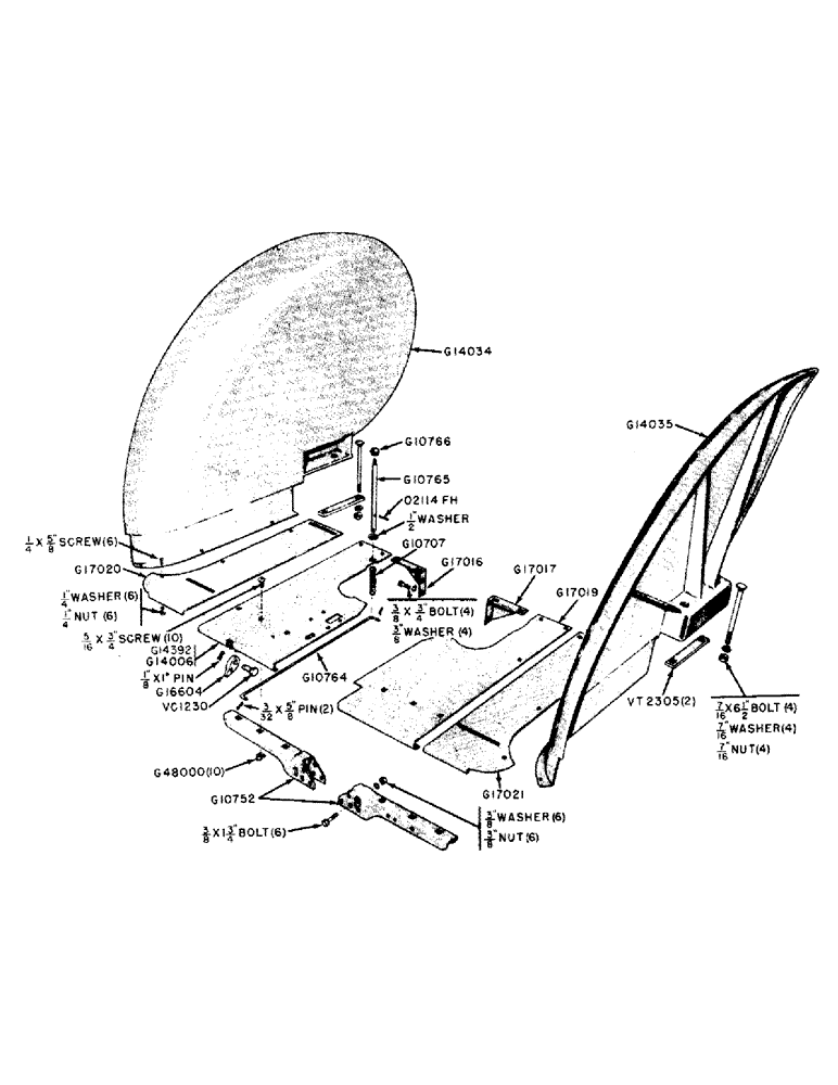 Схема запчастей Case IH 600B-SERIES - (125) - STEP PLATES AND FENDERS (09) - CHASSIS