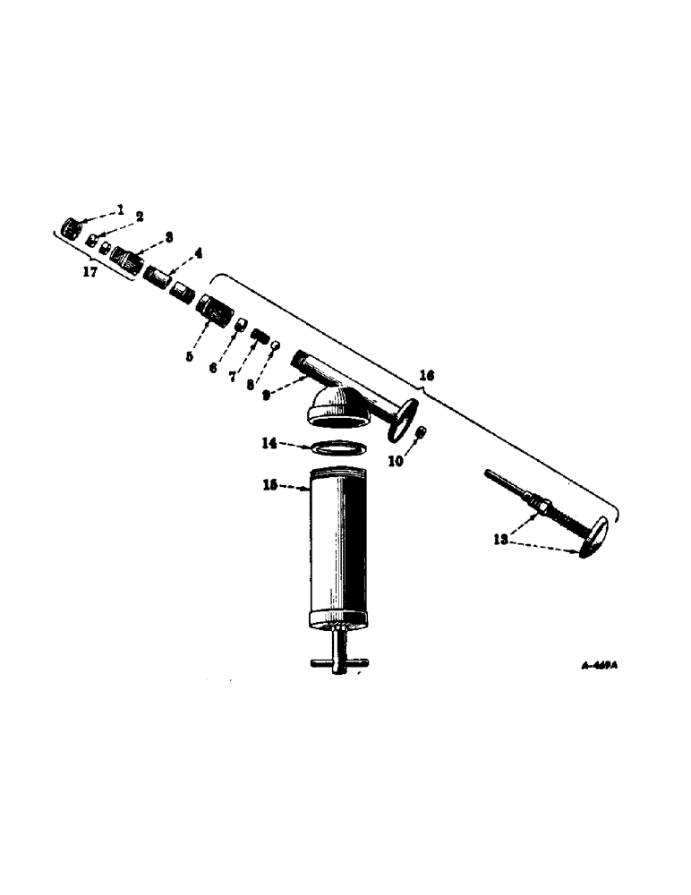 Схема запчастей Case IH FARMALL A - (128) - CHASSIS, HAND LUBRICATOR, LINCOLN ENGINEERING COMPANY (12) - CHASSIS