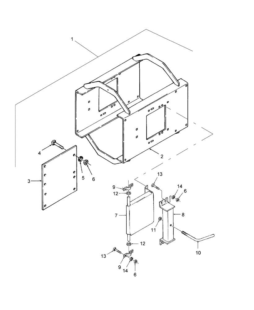 Схема запчастей Case IH SBX530 - (062) - BALE CHAMBER EXTENSION (62) - PRESSING - BALE FORMATION