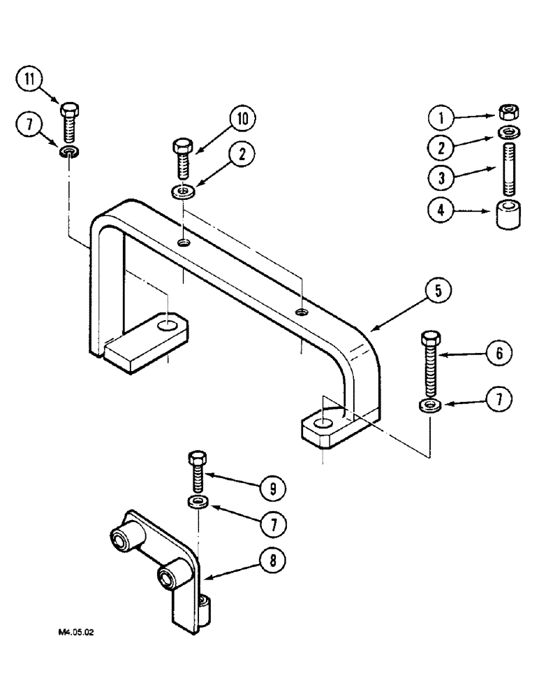 Схема запчастей Case IH 2150 - (9-084[C]) - SEAT, SUPPORT, VERSION WITHOUT CAB, 2150 - (P.I.N. : CGC15014-) (09) - CHASSIS/ATTACHMENTS
